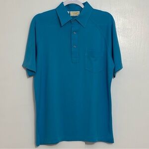 Robert Bruce Aqua Polo Shirt Men L